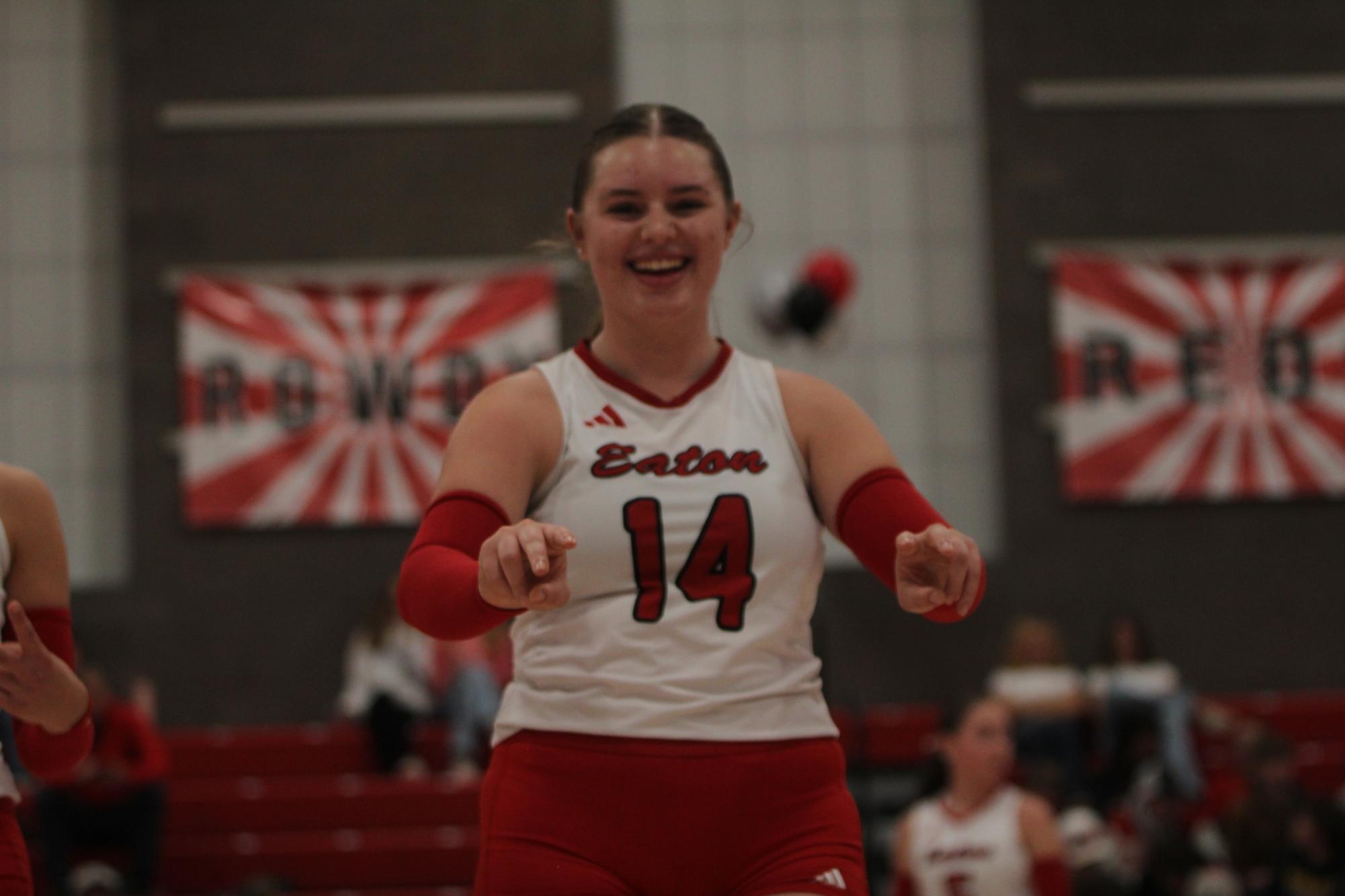 Eaton High School volleyball senior night photos