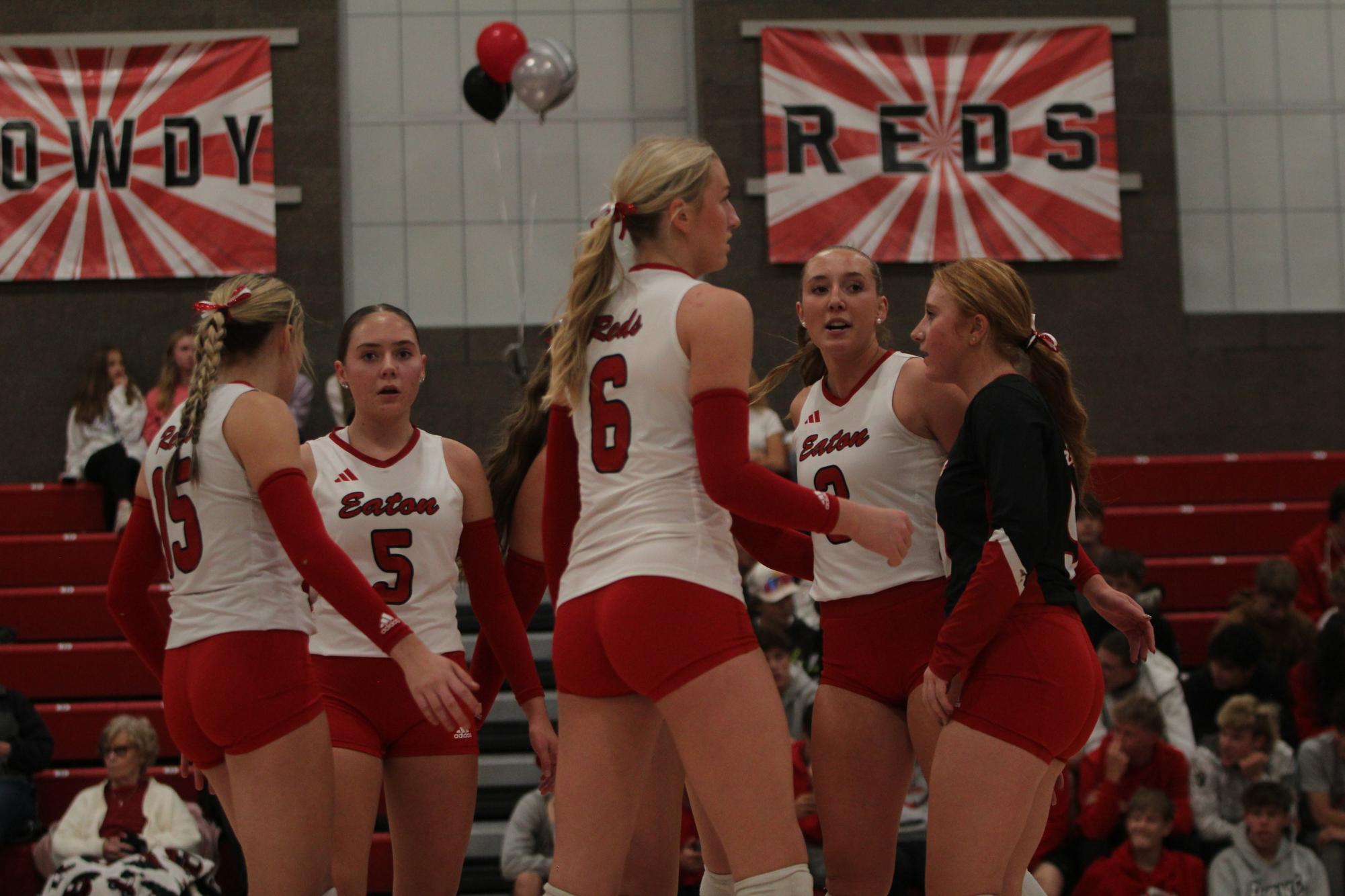 Eaton High School volleyball senior night photos