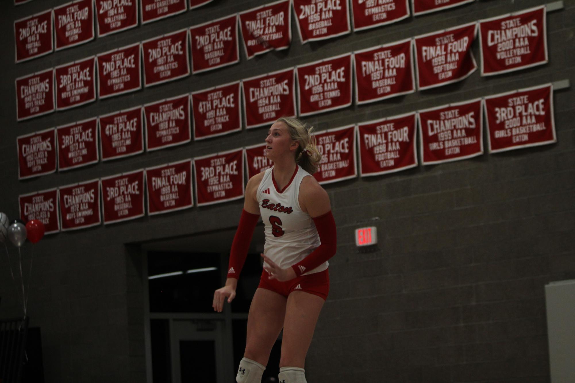 Eaton High School volleyball senior night photos