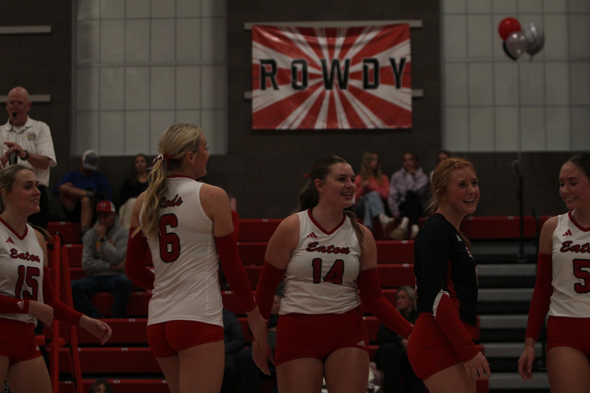 Eaton High School volleyball senior night photos