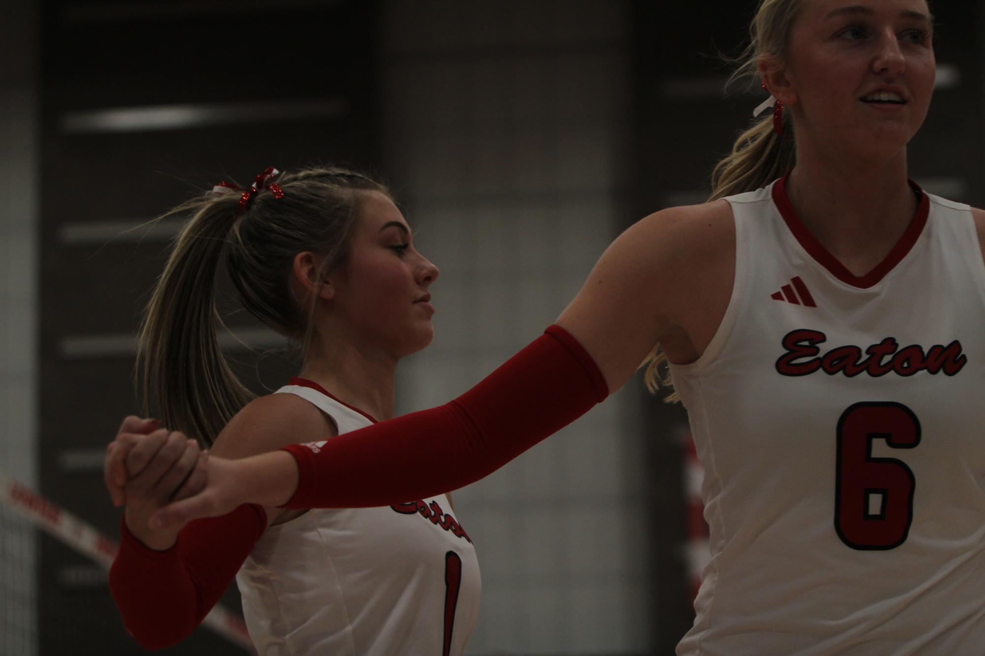 Eaton High School volleyball senior night photos