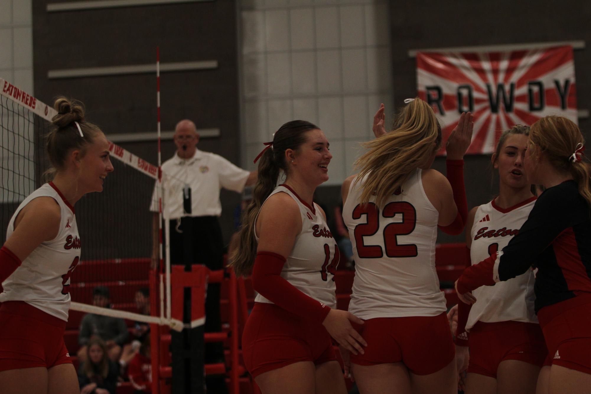 Eaton High School volleyball senior night photos