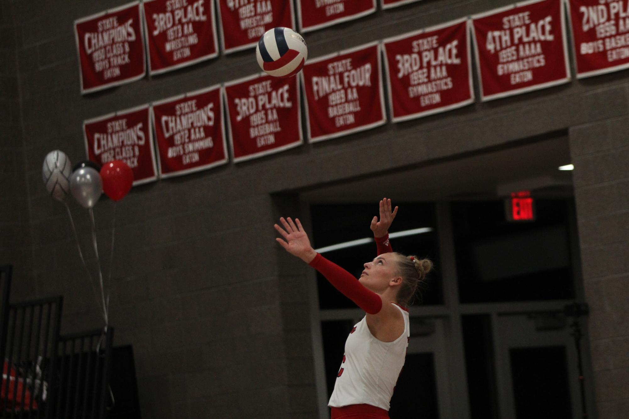 Eaton High School volleyball senior night photos