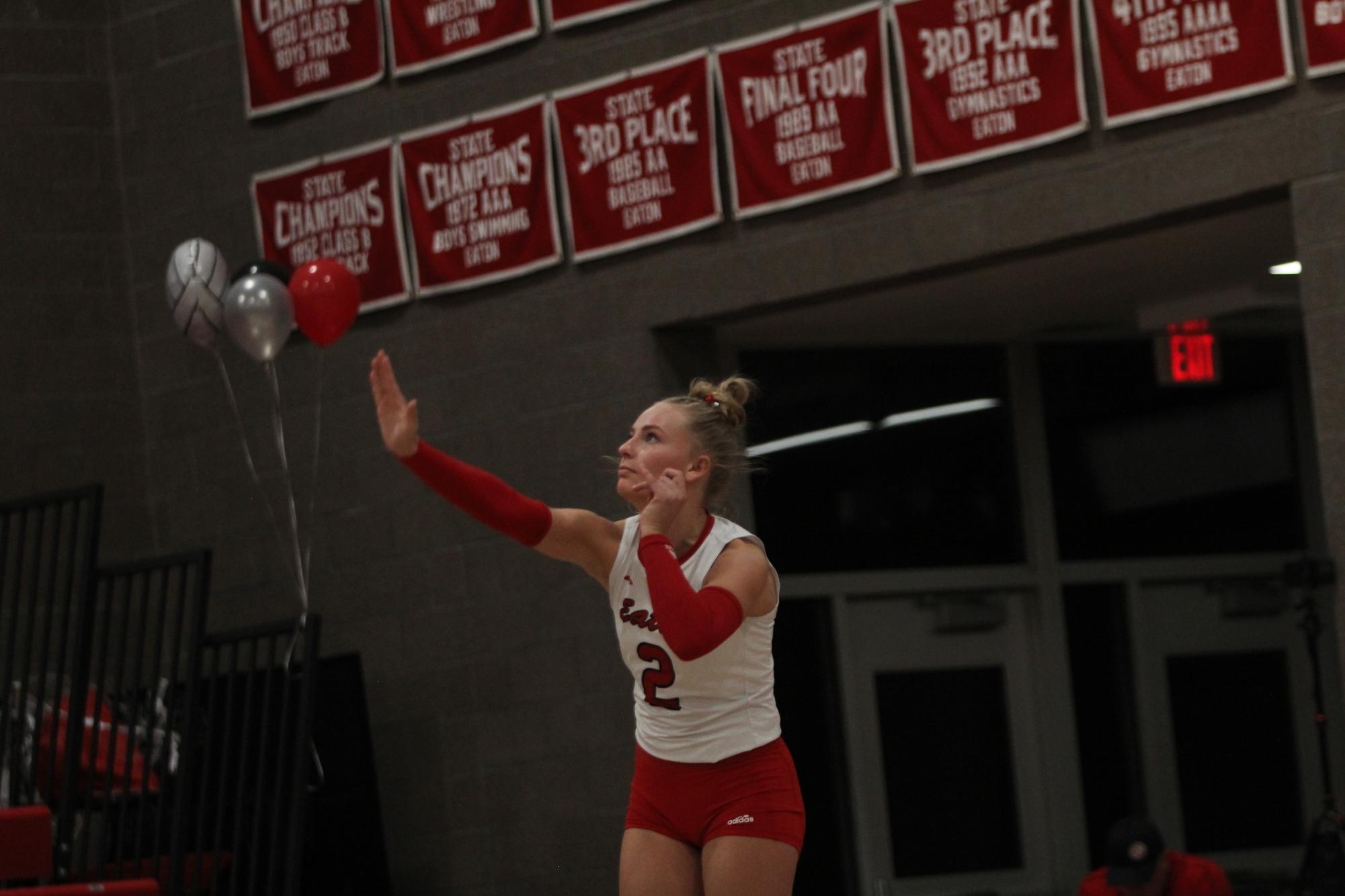 Eaton High School volleyball senior night photos