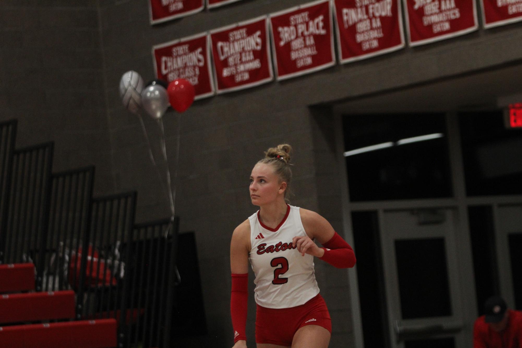 Eaton High School volleyball senior night photos