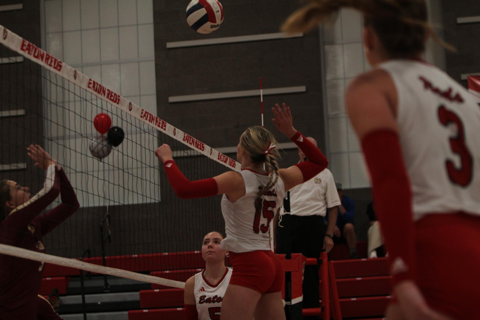 Eaton High School volleyball senior night photos