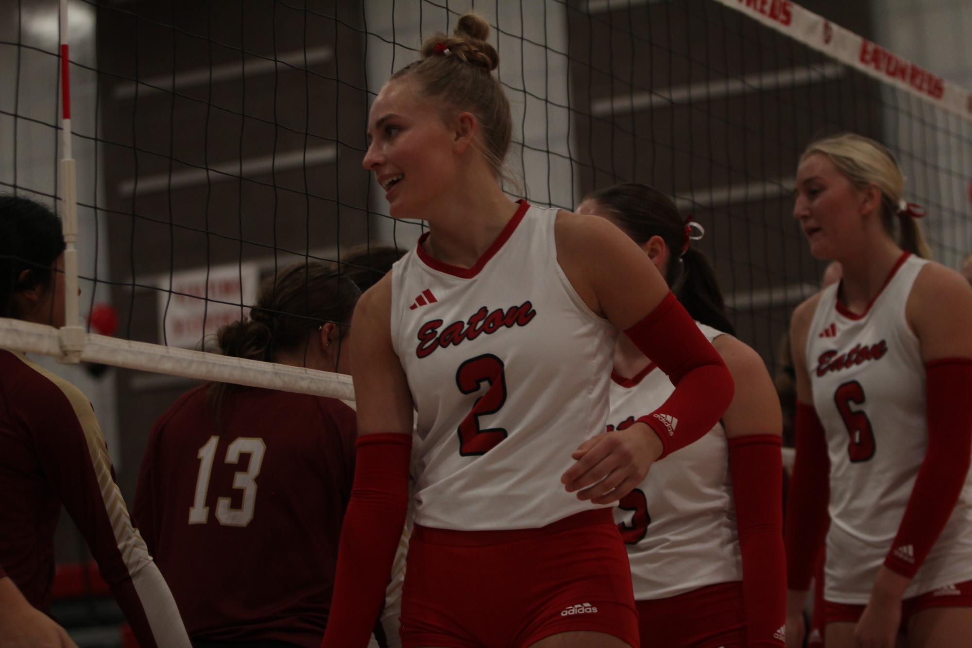 Eaton High School volleyball senior night photos