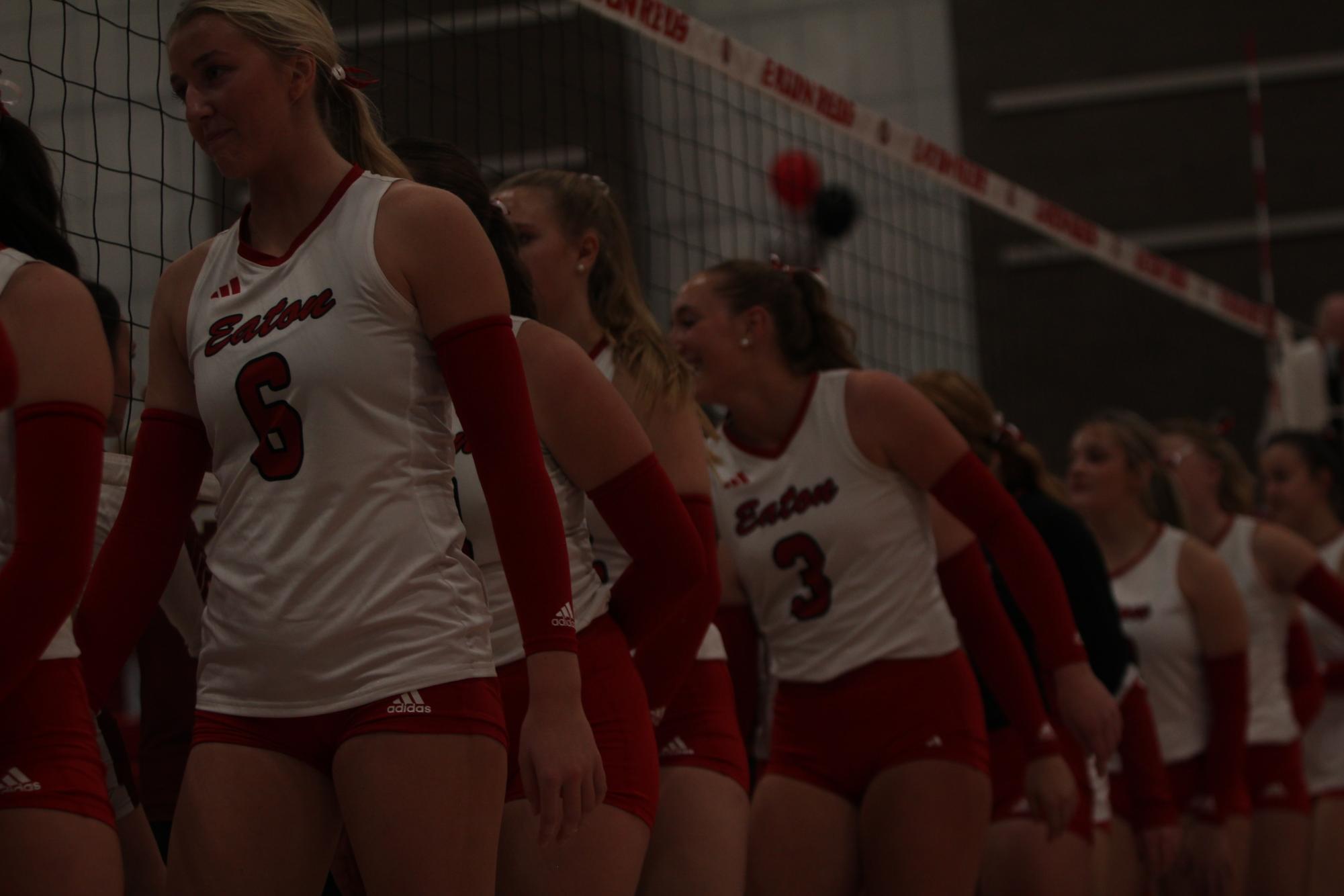 Eaton High School volleyball senior night photos