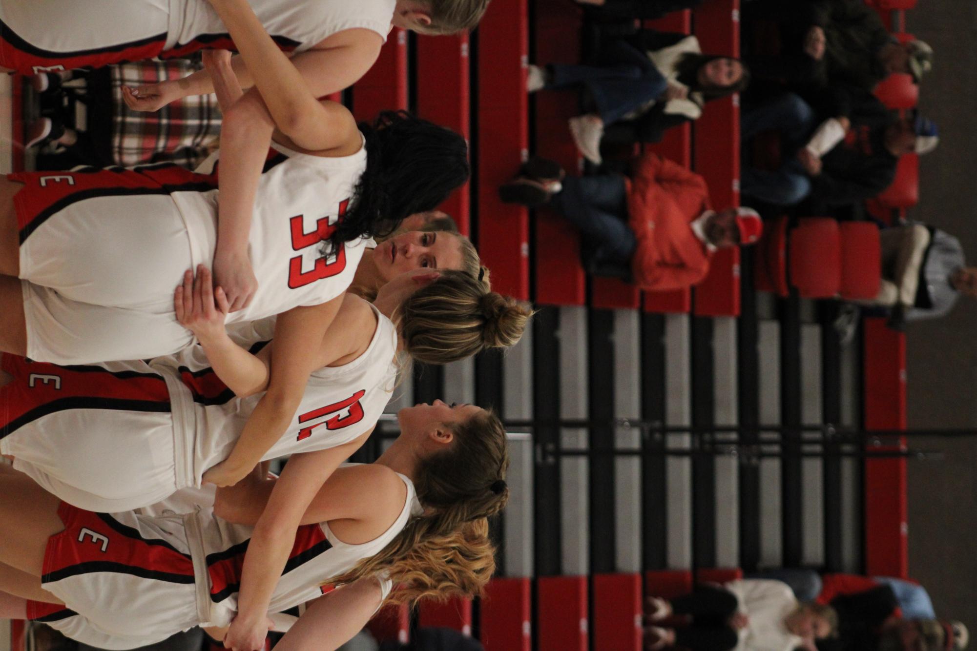 Intense action on the court