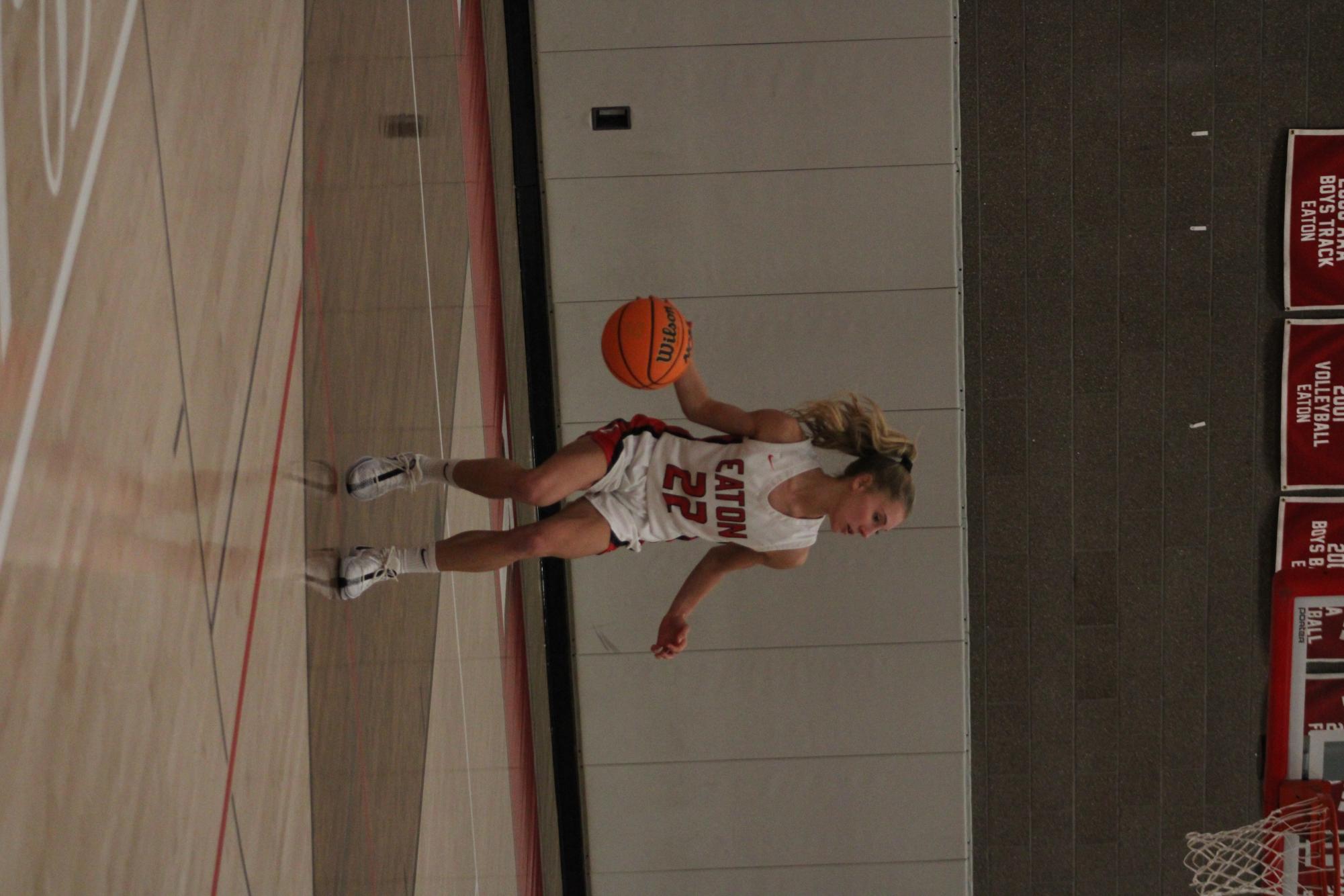 Intense action on the court