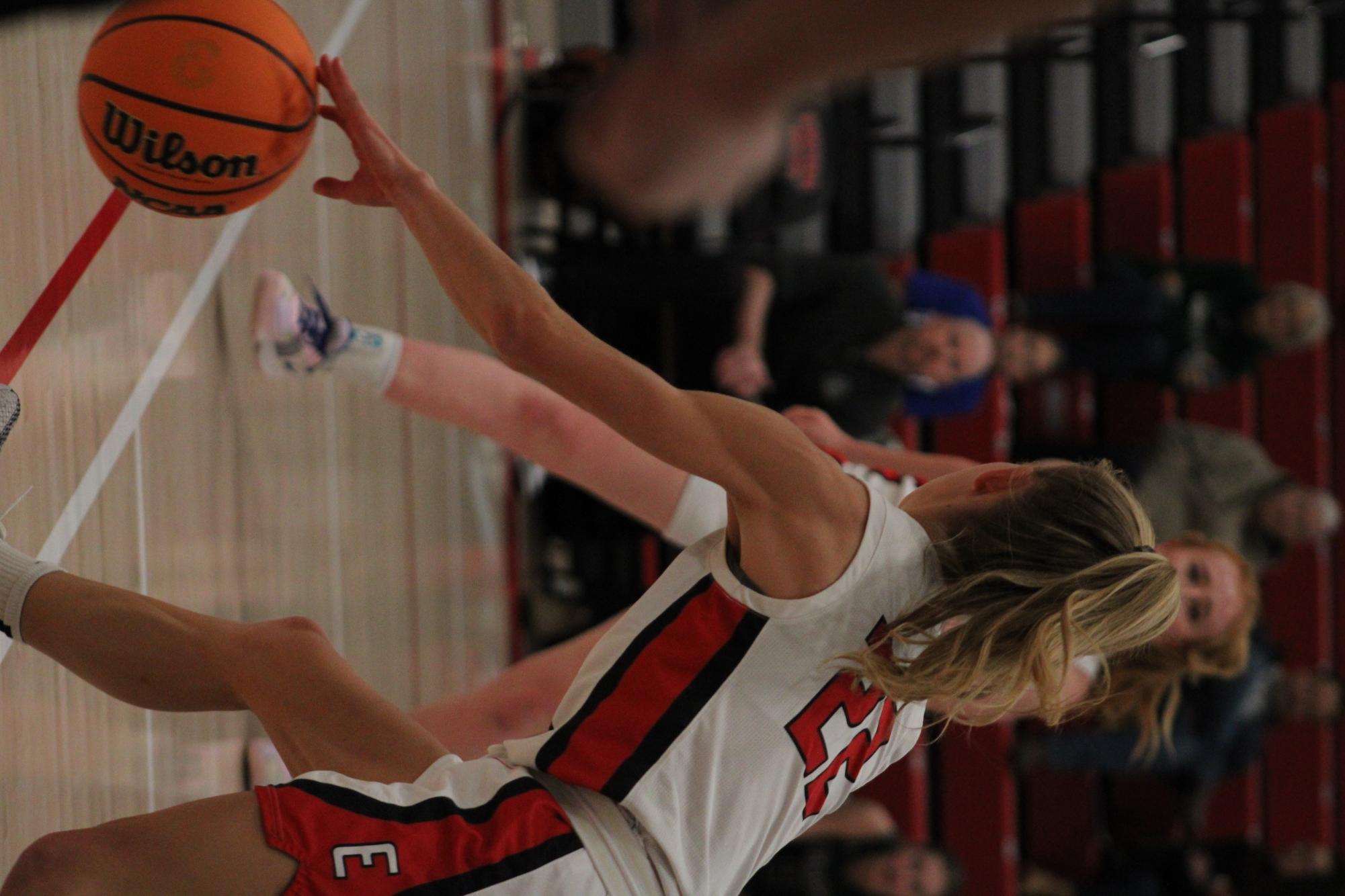 Intense action on the court