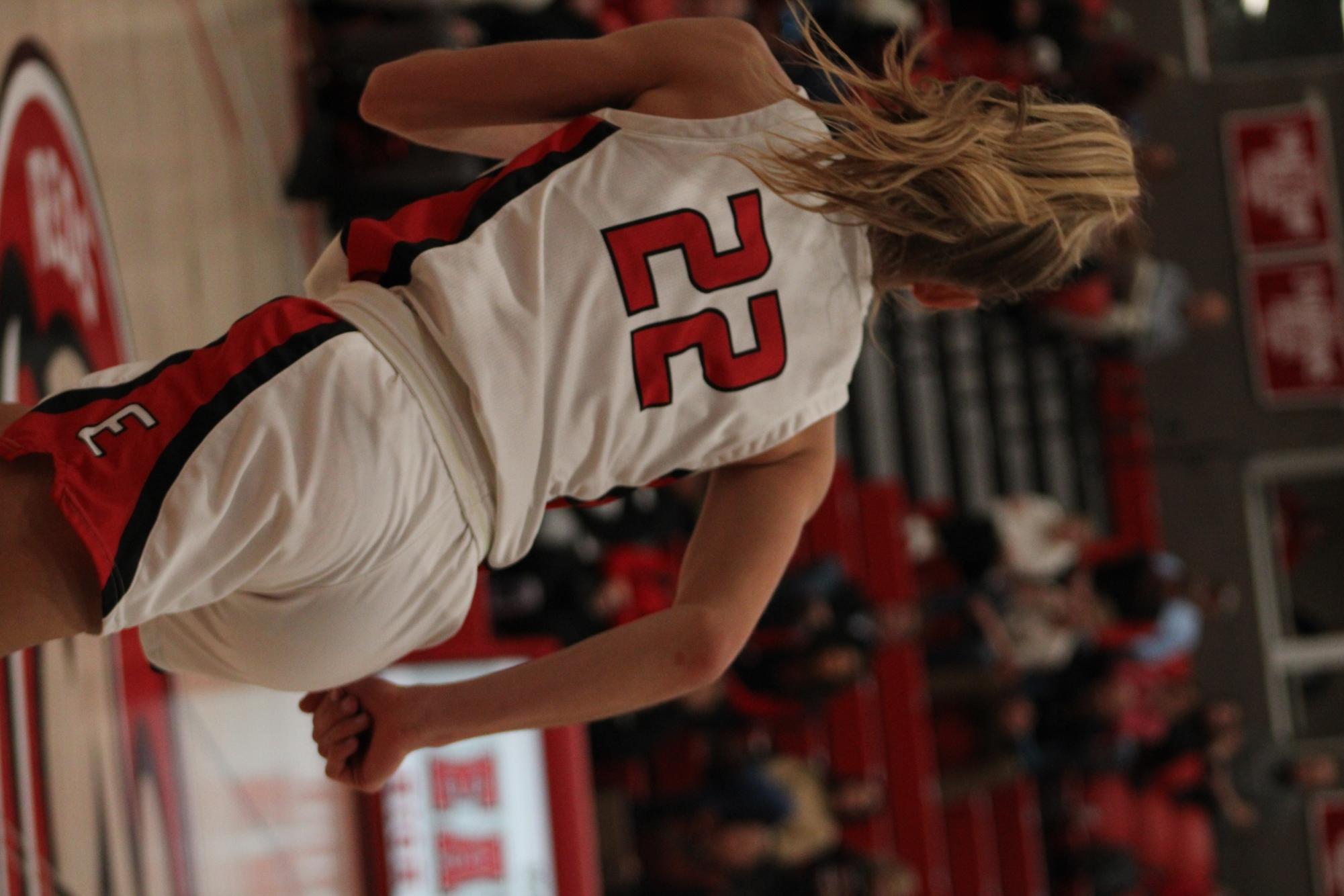 Intense action on the court