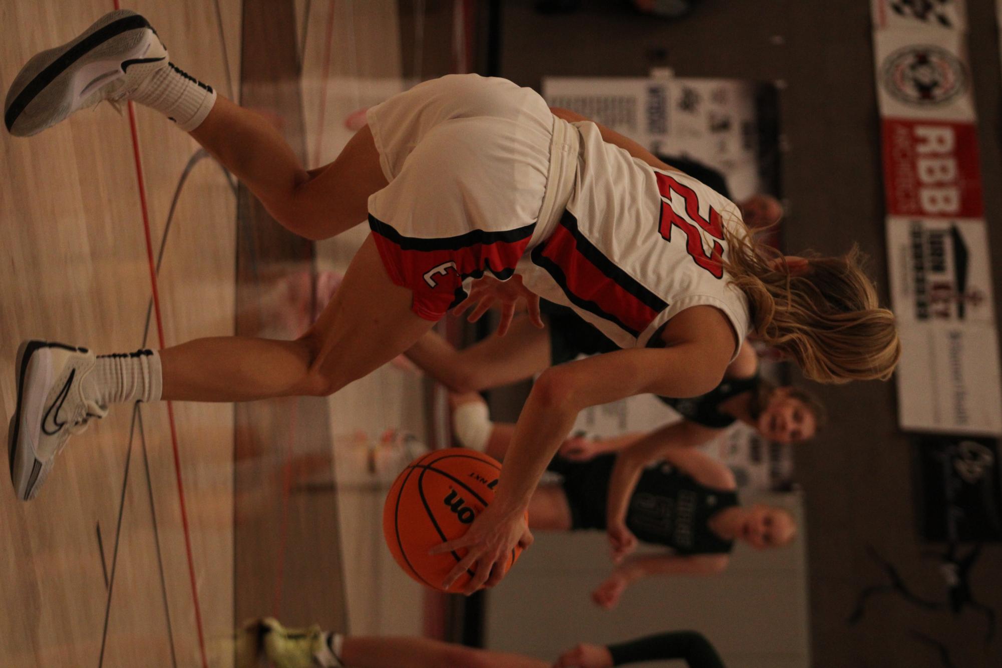 Intense action on the court