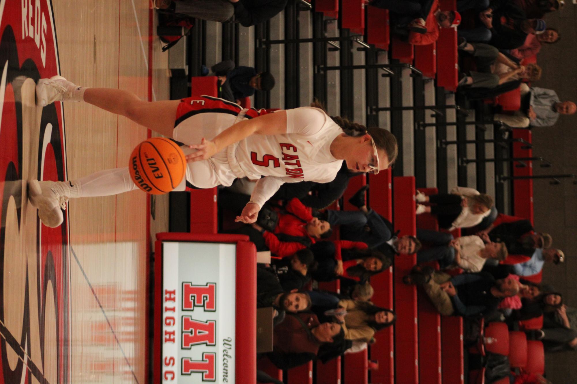 Intense action on the court