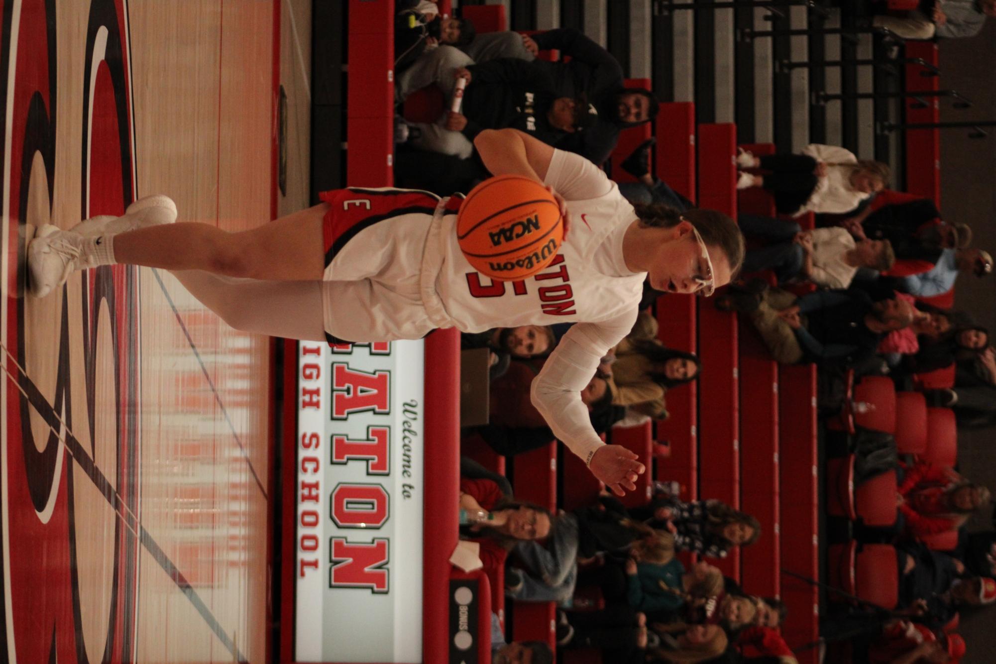 Intense action on the court