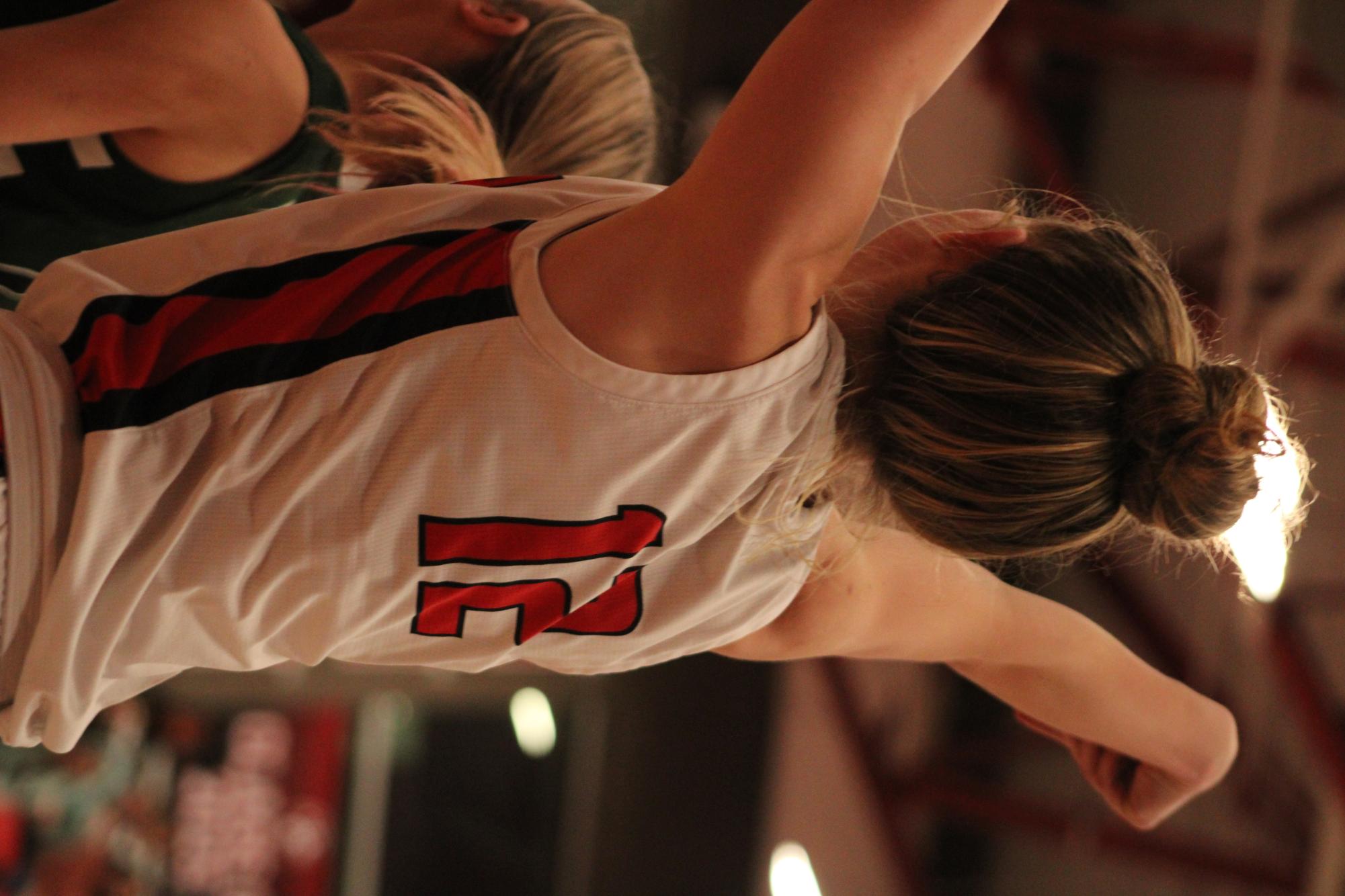 Intense action on the court