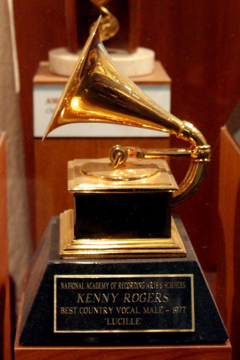A Grammy award from 1977 to Kenny Rogers for the best country vocal male award
