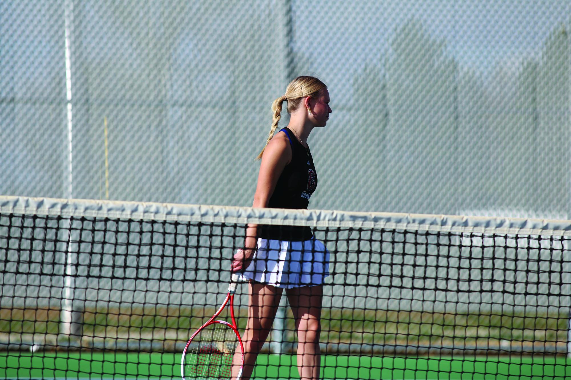Eaton varsity tennis vs Timnath