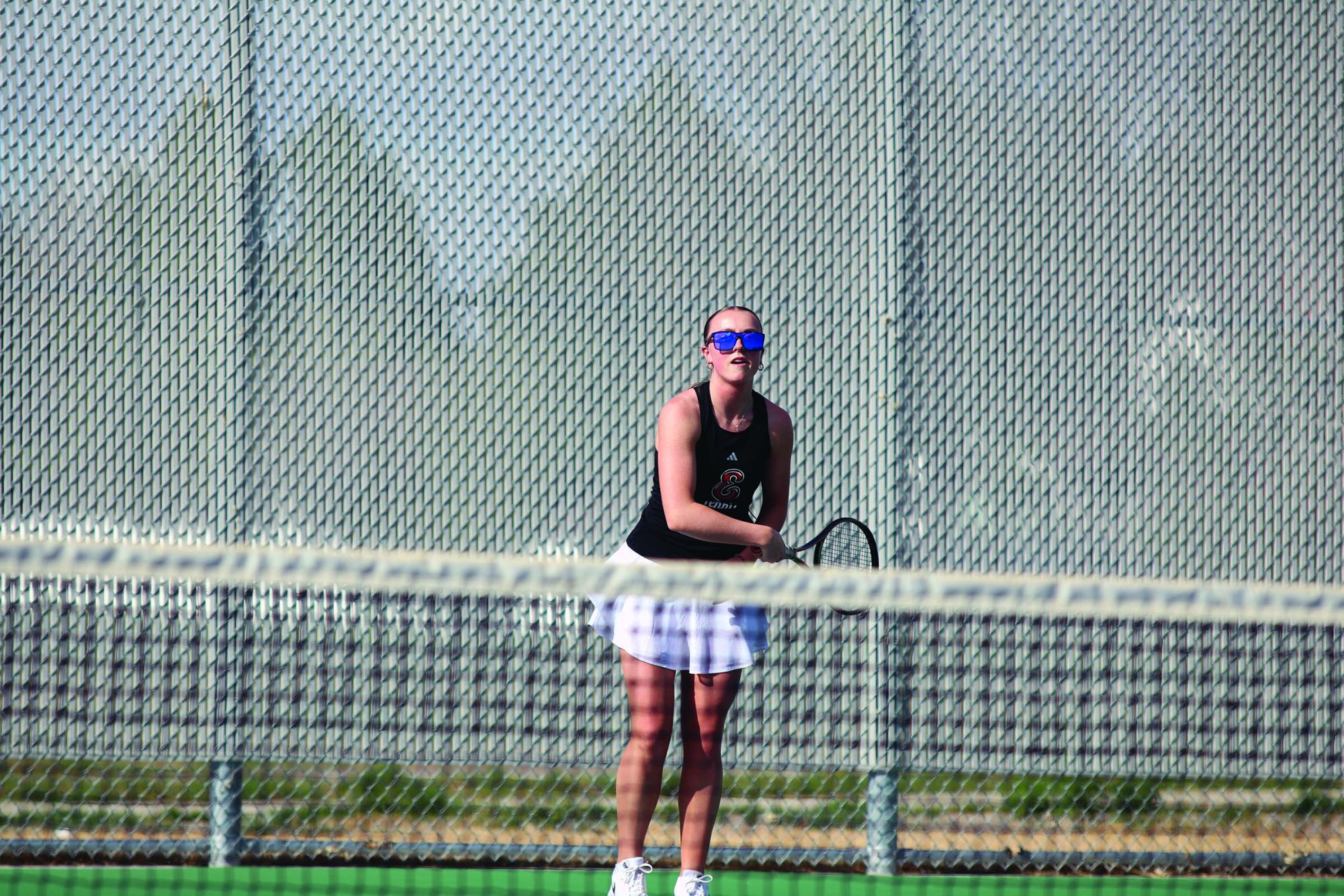 Eaton varsity tennis vs Timnath
