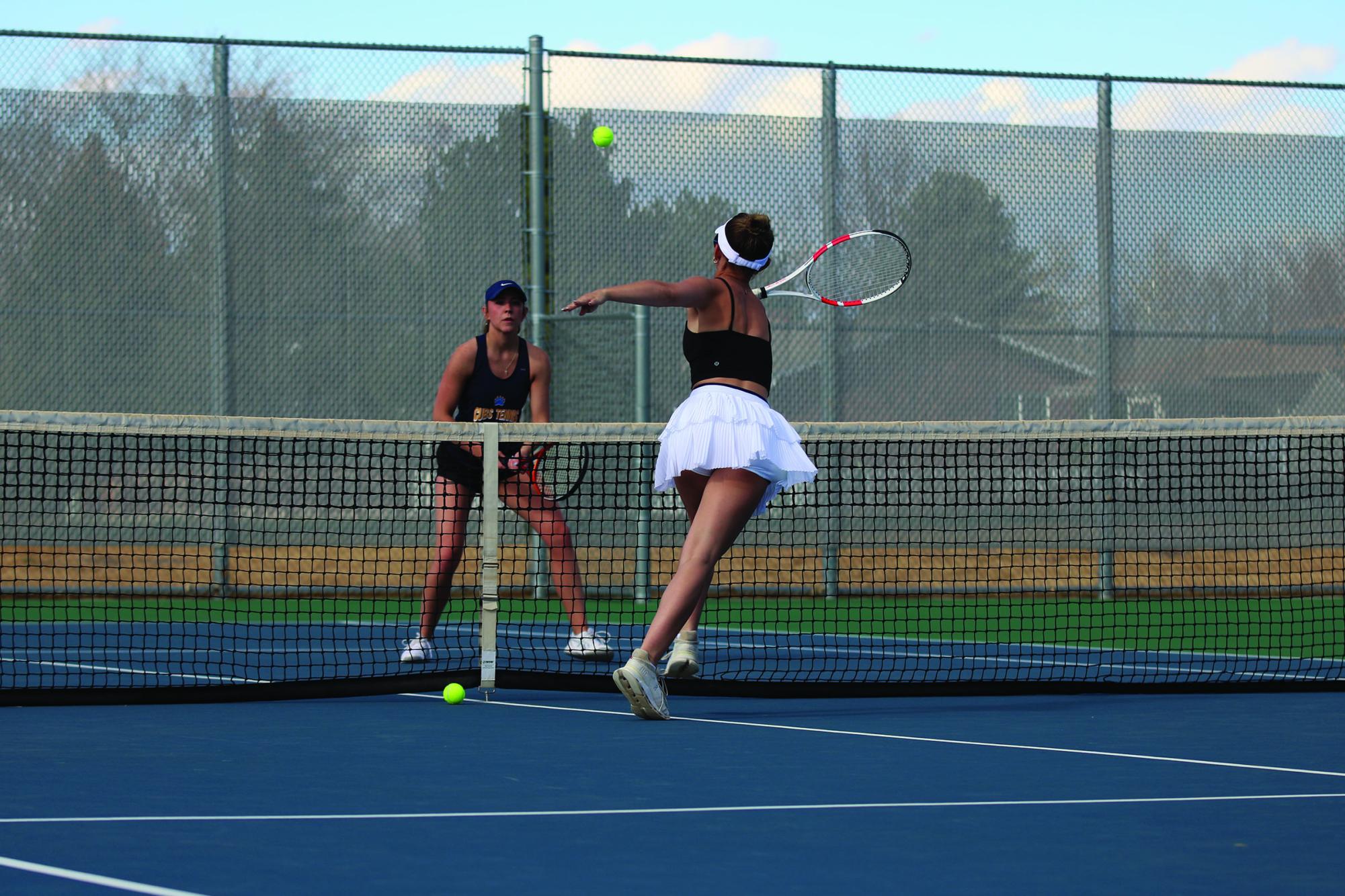 Eaton varsity tennis vs Timnath