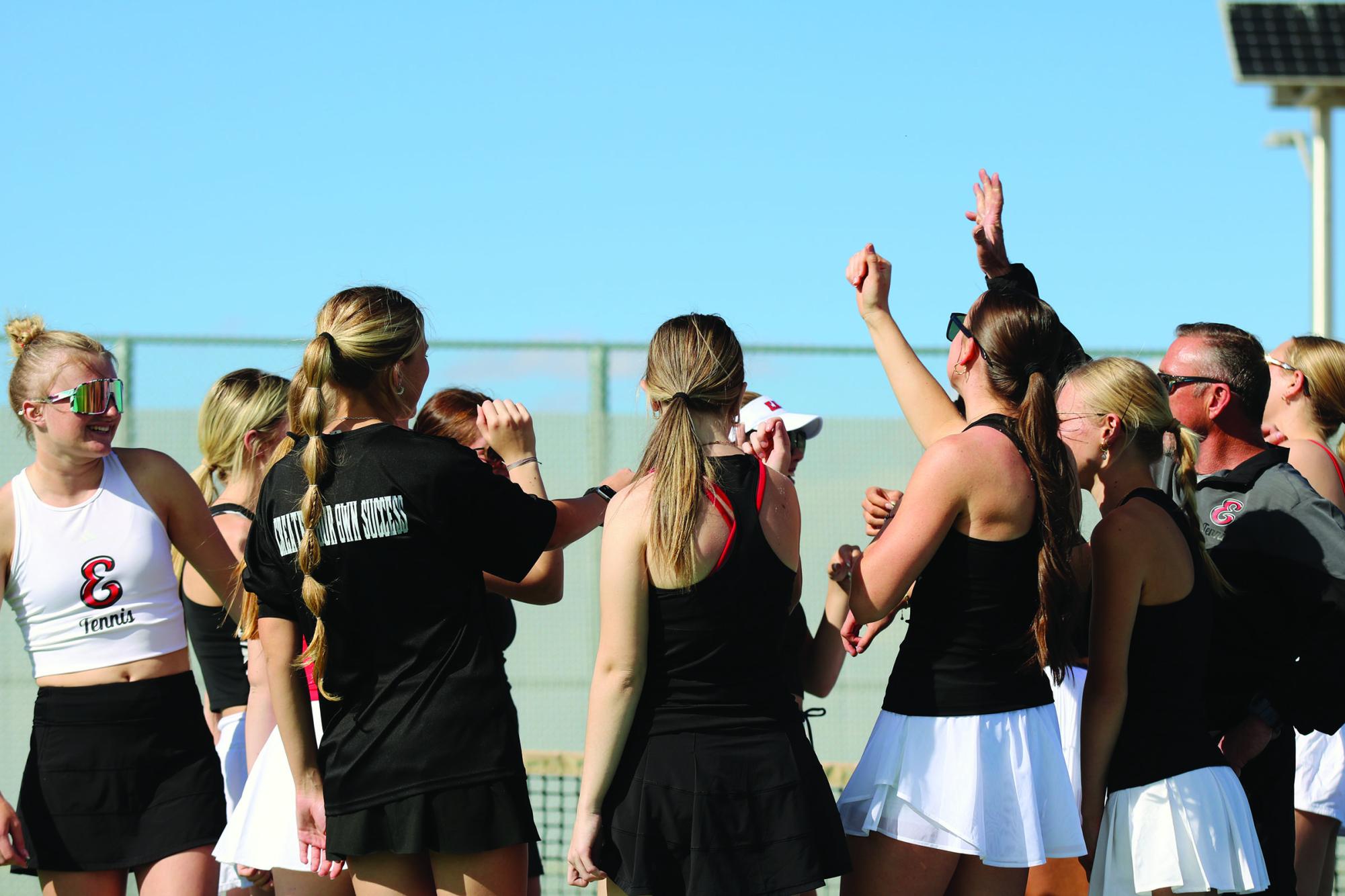 Eaton varsity tennis vs Timnath
