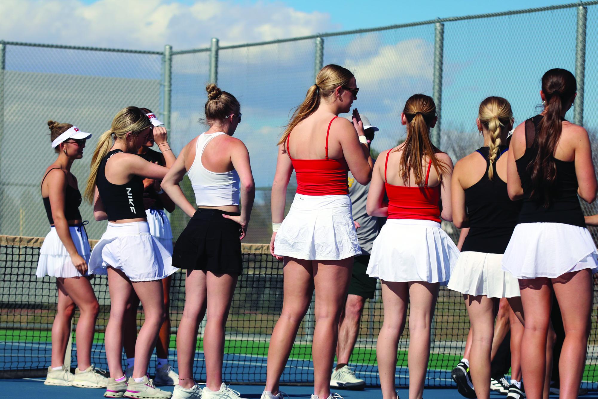 Eaton varsity tennis vs Timnath